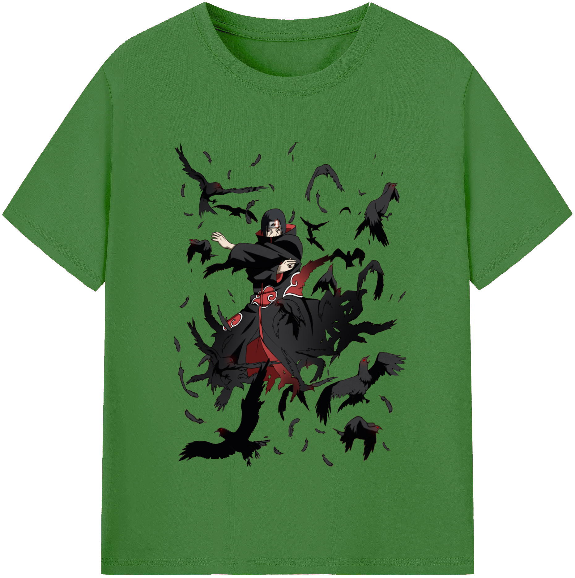 （画像用） NARUTO -ナルト- うちは イタチ Uchiha Itachi レディースカジュアルプリントTシャツ（綿100％）
